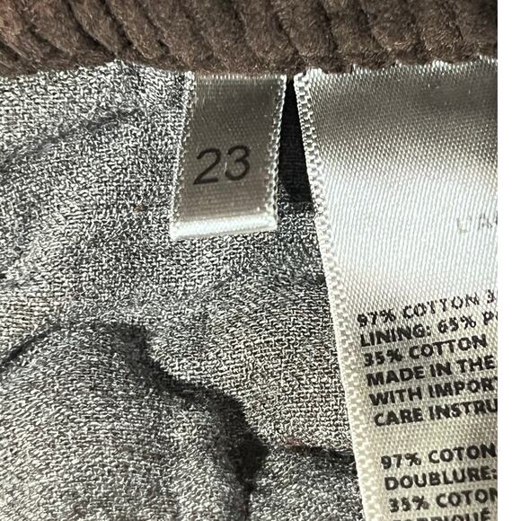 L'AGENCE WOMENS SIZE 23 SCOTTIE WIDE LEG CORDUROY JEANS IN SADDLE BROWN NEW - Picture 13 of 16